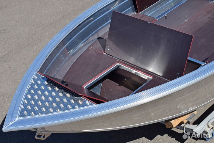 Новая моторная лодка Неман 400 Fish Алюминиевая