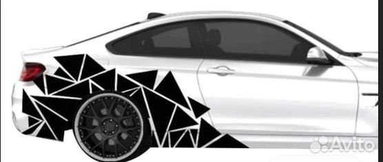 Наклейка треугольники на автомобиль