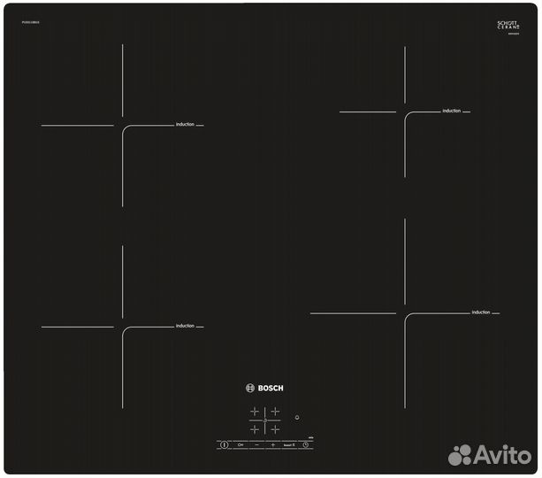 Bosch индукционная варочная панель PUE611BB1E