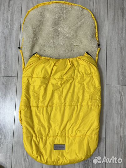 Конверт в коляску зимний меховой 105 см