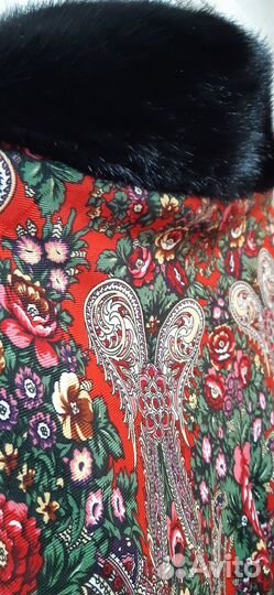 Платок голубой новый