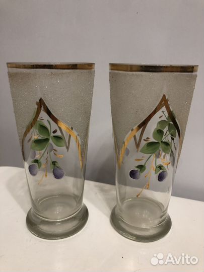 Фужеры рубин-богемия СССР