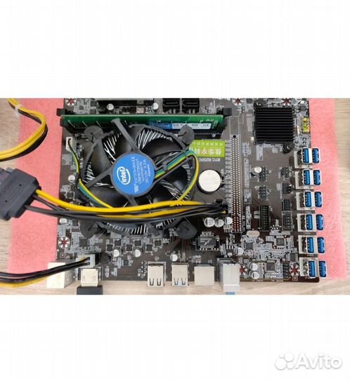 Материнская плата B75BTC 12 карт