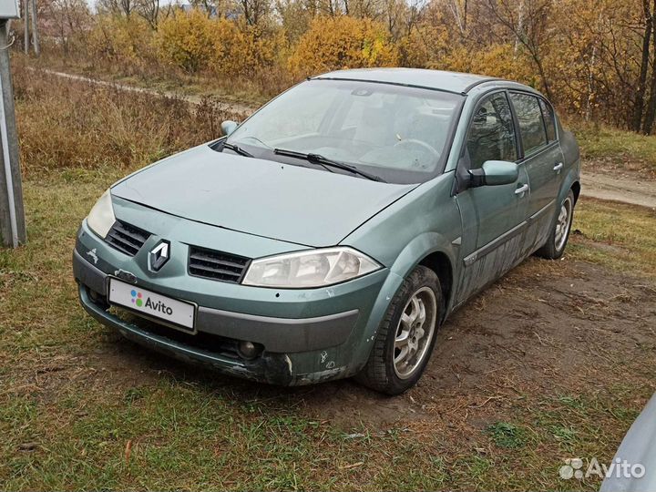 Renault Megane 1.6 МТ, 2005, битый, 196 800 км