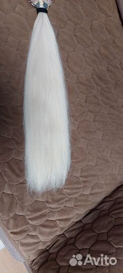 Волосы для наращивания 60 см блонд бу