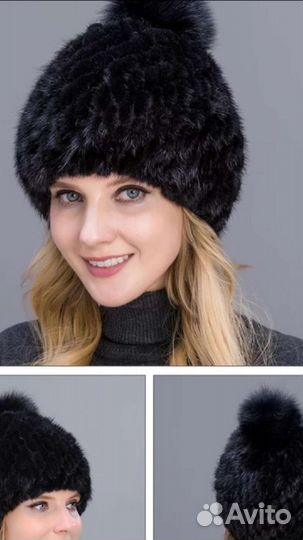 Норковая шапка.Новая