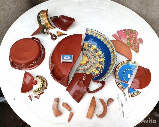 Битая посуда для творчества набор