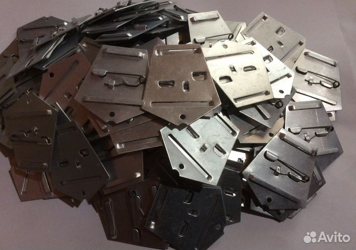 Колодки 100 штук для медалей алюминий 24 мм новые