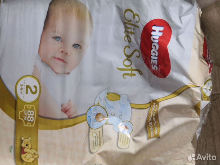 Подгузники huggies elite soft 2