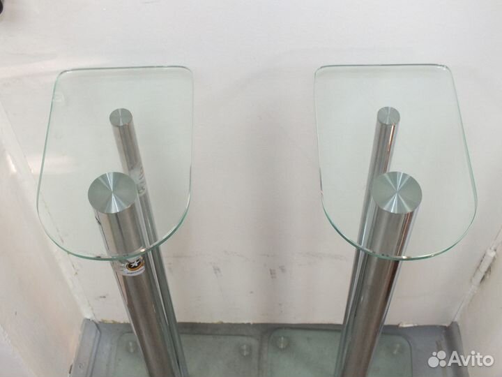 Стойки для полочной акустики стекло металл
