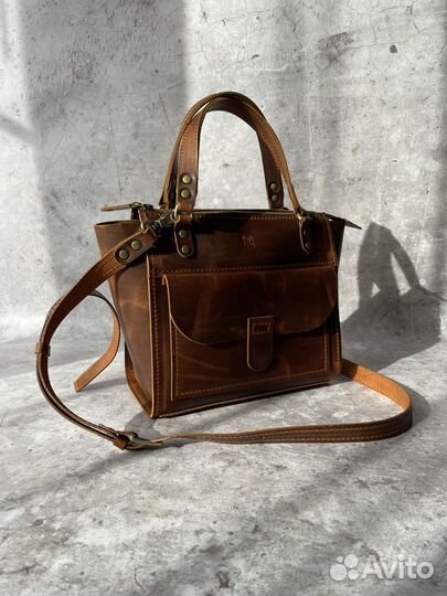 Сумка из кожи Крейзи хорс