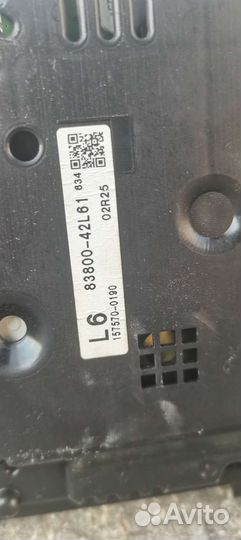 Панель приборов Toyota RAV4 CA40 2adftv 2016г