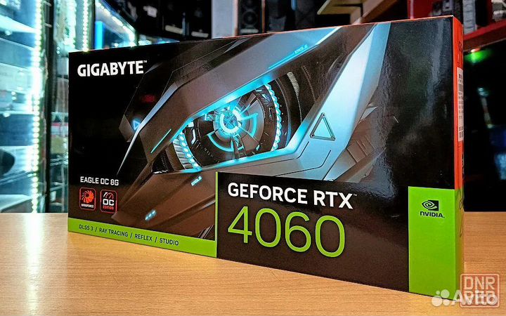 Коробка gigabyte GeForce RTX 4060 eagle OC ICE