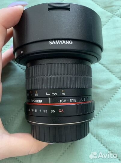Объектив Samyang 8 mm fl/3.5 AS IF MC Fish- eye CS