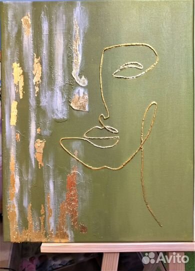 Картина акрил поталь