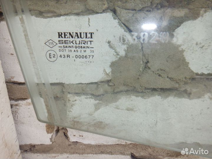 Стекло двери задней правой Renault Vel Satis