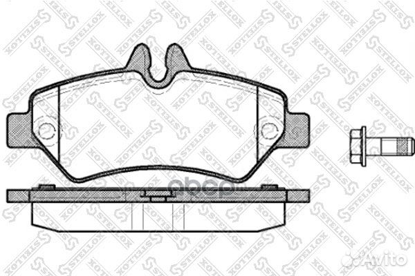 1257 000-SX колодки дисковые задн MB Sprinter