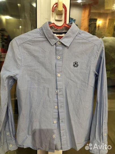 Рубашки школа на мальчика р.122-134