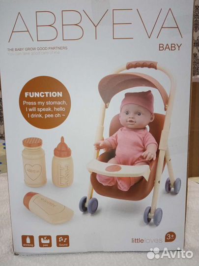 Новый пупс c коляской