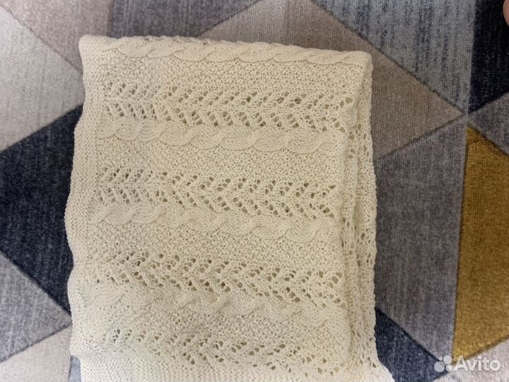 Плед детский вязаный ручная работа