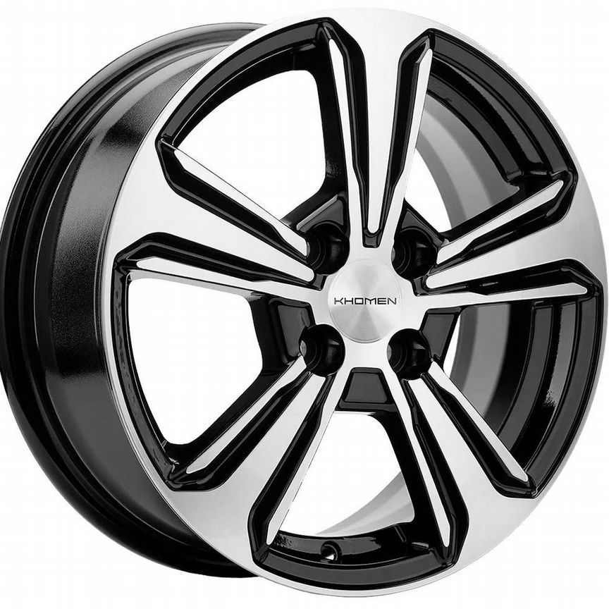 Диски Khomen KHW1502 6x15 4x100 ET50 D60.1 Black-FP