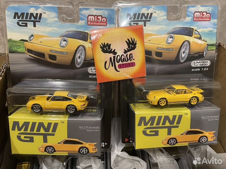 Mini GT RUF CTR Anniversary Blossom Yellow