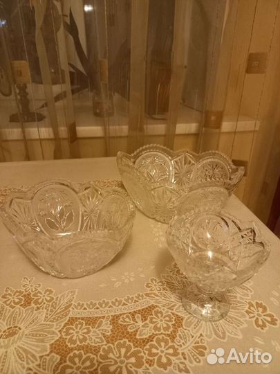 Хрустальная ваза