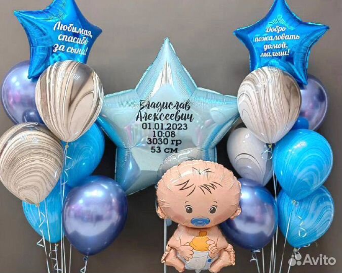 Воздушные Шары на Выписку, Гелиевые шары и шарики