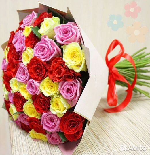 Букет 25 роз, букет 51 роза, букет 101 роза