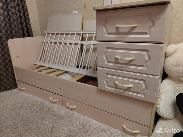 Детская кроватка трансформер 3 в 1