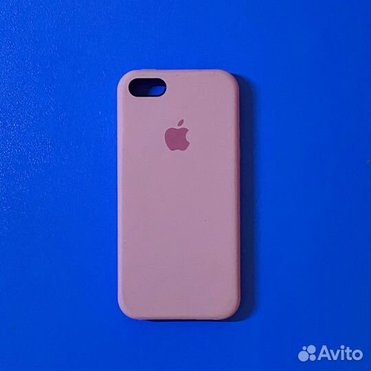 Чехол розовый на iPhone 5 5s se