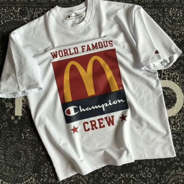 Футболка Champion x McDonald’s World Famous белая