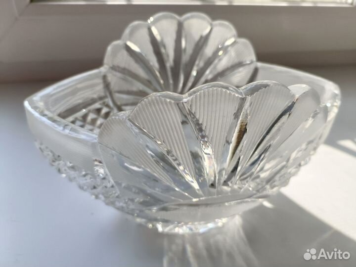 Салатница ладья хрусталь