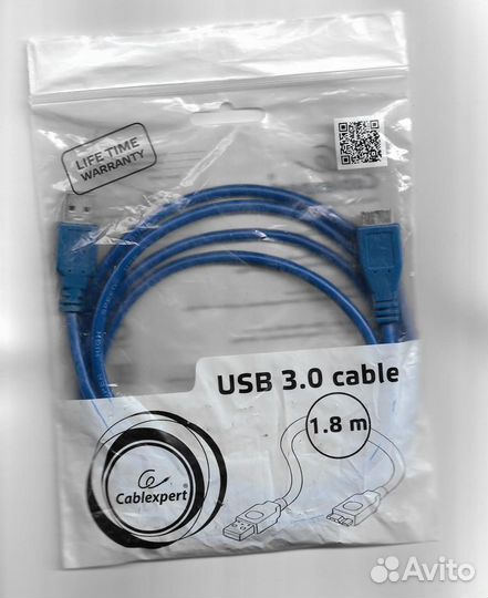 Кабель USB 3.0 AM - micro-BM 1,8 м Cablexpert