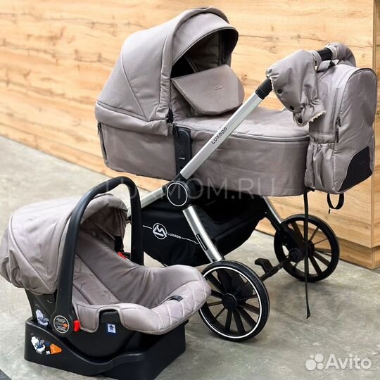 Коляска 3 в 1 Luxmom 780