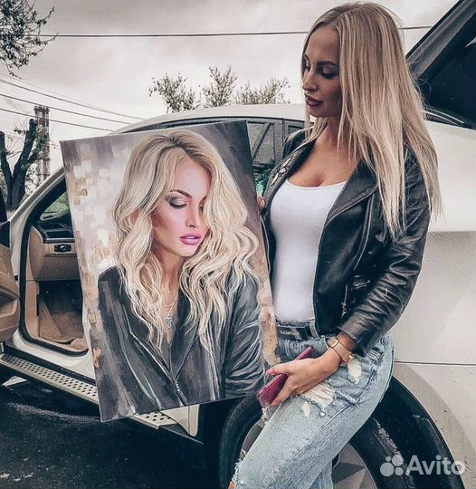 Портрет по фото / Печать на холсте