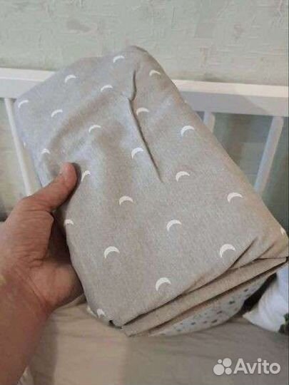 Простыня на резинке в детскую кровать IKEA