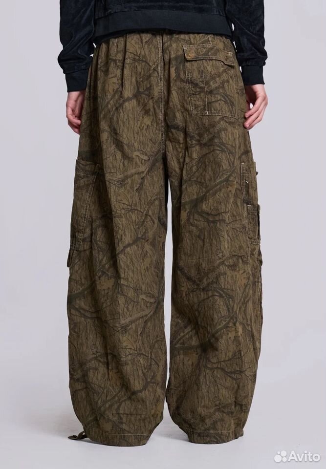 Штаны Jaded London Parachute Forest Camo