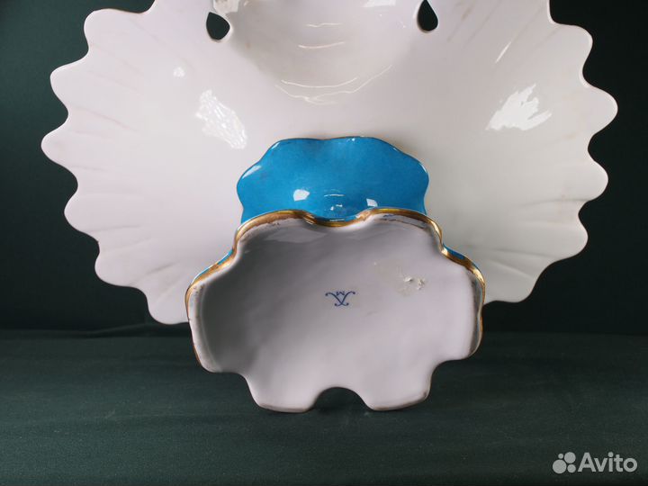 Фарфоровая ваза для фруктов в стиле Севр