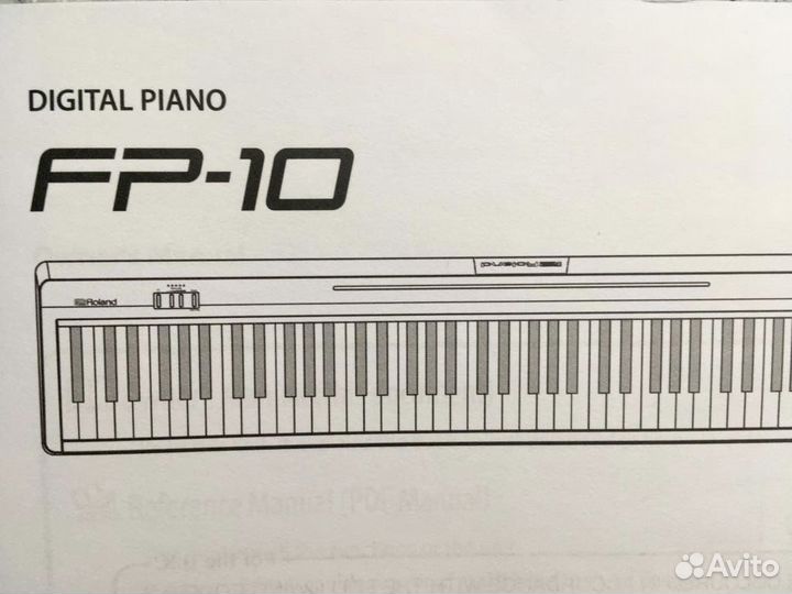 Цифровое пианино Roland FP-10, педаль, подставка