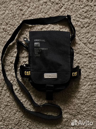 Сумка Рабочая через плечо Caterpillar y2k оригинал