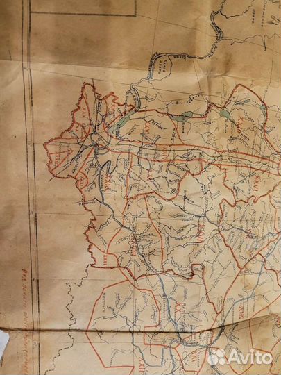 Большая карта 100 летней давности