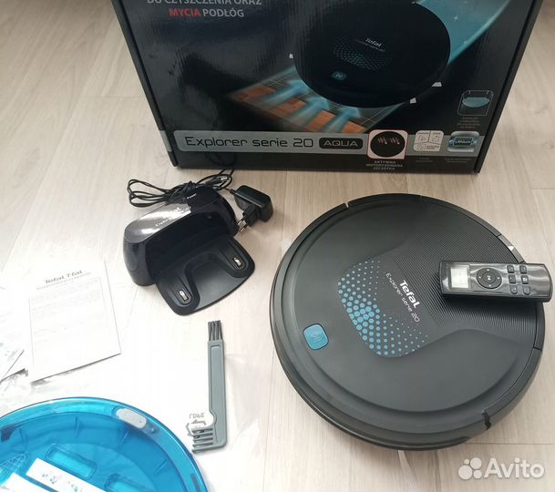 Робот-пылесос Tefal rg6875wh, уборка сухая/влажна