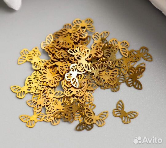 Декор для творчества, металл, 100шт