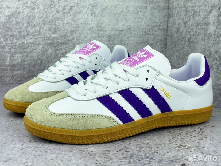 Кеды Adidas Samba White Purple