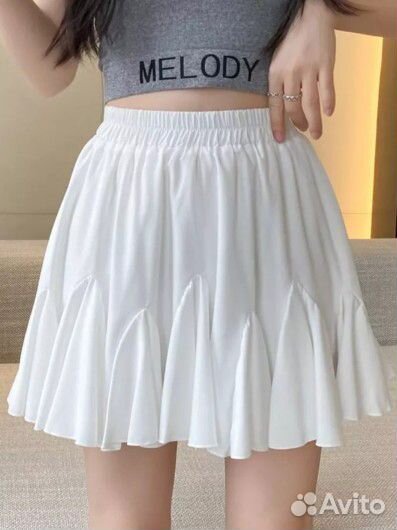 Юбка с клиньями и воланами