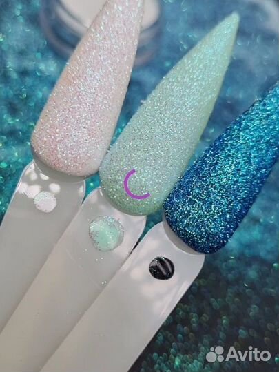 Поталь и блёстки для маникюра