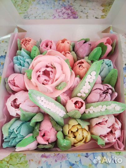 Зефирный букет на День рождения, свадьбу