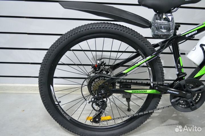 Велосипед горный подростковый 24 дюйма tornado
