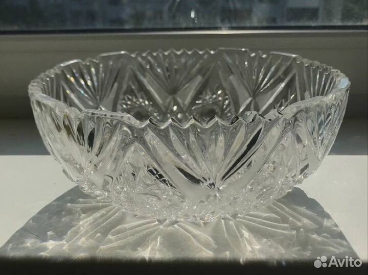 Хрустальная ваза салатница конфетница